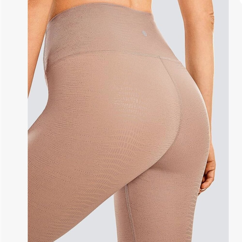 NWT CRZ YOGA Nude Matte Faux Leather Leggings "25 SZ XS - Picture 3 of 8